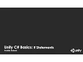 Unity C If Statements