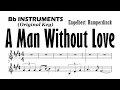 Download Lagu A Man Without Love Orig Key Bb Instruments Sheet Backing Partitura Engelbert Humperdinck
