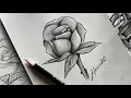COMO DIBUJAR UNA ROSA A PARTIR DE LA S