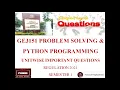 GE3151 Problem Solving and Python Programming Important Questions Sem1 Important Questions