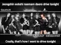 SNSD- Mr Taxi Korean Version Lyrics (Romanization/English)