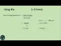 Calculating Size of Specimen Magnification