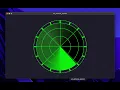 Flutter Air Defense System animation Custom Paint