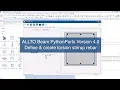 ALLTO Beam PythonParts Version 4 0 - Create Torsion Stirrup Rebar
