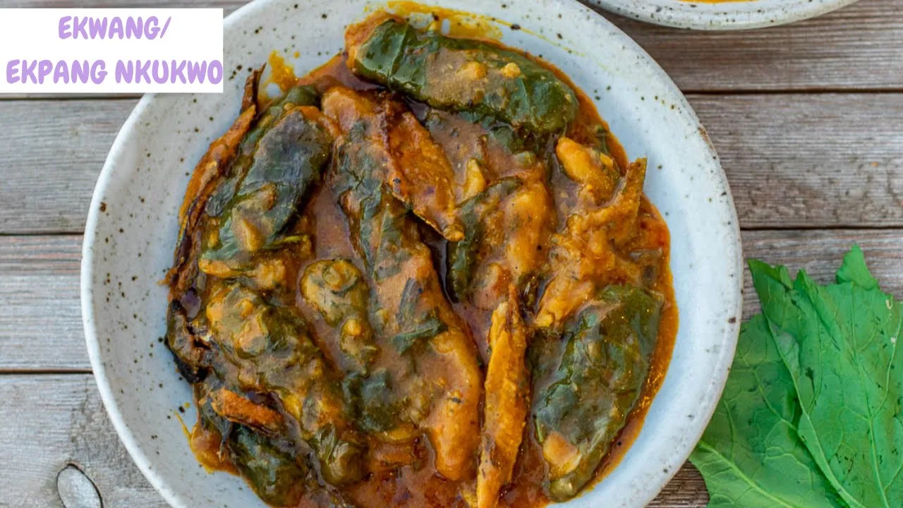 EKWANG / EKPANG NKUKWO / African Food eaten in Cameroon and Nigeria