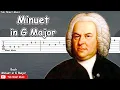 Lagu Bach - Minuet in G Major Guitar Tutorial