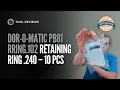 Lagu Dor-O-Matic PB81 RRING.102 Retaining Ring – .240 – Package of 10