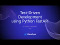 Test-Driven Development using Python FastAPI Rukshan J Senanayaka WaveZync