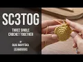 How to Crochet Three Single Crochet Together sc3tog Beginner Tutorial by Olka Novytska