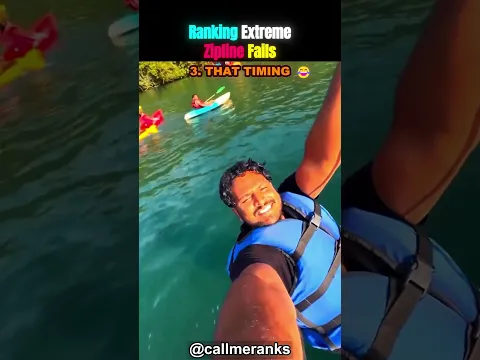 Ranking Best Zipline Fails! 😬😅😭 #usa
