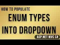 mvc bind enum to dropdownlist