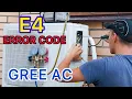 How do I fix E4 error in AC Gree ac E4 error code problem Split ac e4 error s4shamsiTech