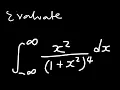 Cauchy integration from positive infinity to negative infinity