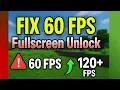 Minecraft at 60 FPS Even on Good PC EASY FIX Even on Fullscreen