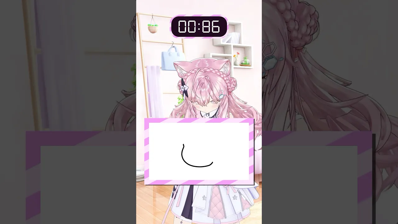 あのホロメンの似顔絵を描いて当てさせろ!!【5.4秒チャレンジ】 #shorts #ホロライブ #hololive #博衣こより #54チャレ