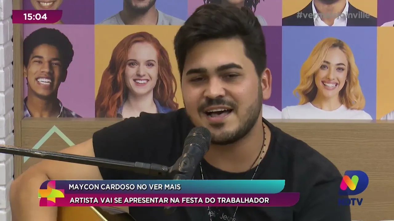 Maycon Cardoso no Ver Mais: artista vai se apresentar na Festa do Trabalhador