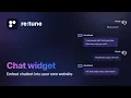 Embed an AI Chatbot Widget into Your Website with re tune