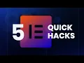 5 SUPER Easy Elementor Tips and Tricks in 100 Seconds Elementor Free