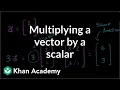 Multiplying a vector by a scalar Vectors and spaces Linear Algebra Khan Academy