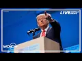 Download Lagu President Trump speaks at NATO Summit amid fragile ceasefire between Iran and Israel