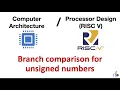 32 Branch comparison for unsigned numbers