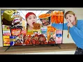 CVS Convenience Store Food MUKBANG FIRE NOODLES Fried Chicken EATING by HIU