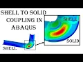 Shell to solid coupling in Abaqus