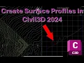 How to Create Surface Profile From Polylines in Civil3D