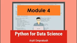 Python for Data Science Module 3 Numpy and Module 4 Pandas