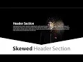 Skewed Header UI Design HTML CSS