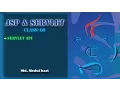 JSP Class Lecture Servlet API - Class 08