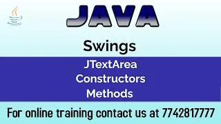 JTextArea in Java Explained Constructors Methods in Java Swing Java GUI Tutorial for Beginners