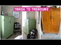Trash to Treasure Farmhouse Furniture Transformation Computer Armoire
