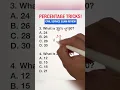 Percentage Tricks for your Civil Service Exam