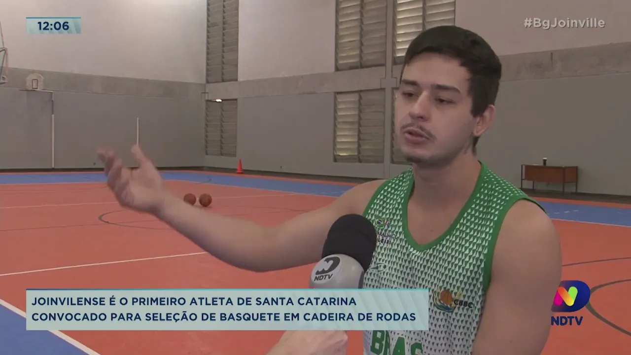 Joinvilense é o primeiro atleta de SC convocado para seleção de basquete em cadeiras de rodas