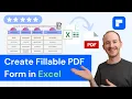 How to Create Fillable PDF Form in Excel