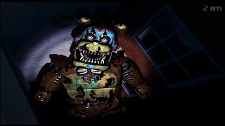 Glamrock Freddy got more Scary Nightmare Glamrock Freddy FNaF 4 Mods