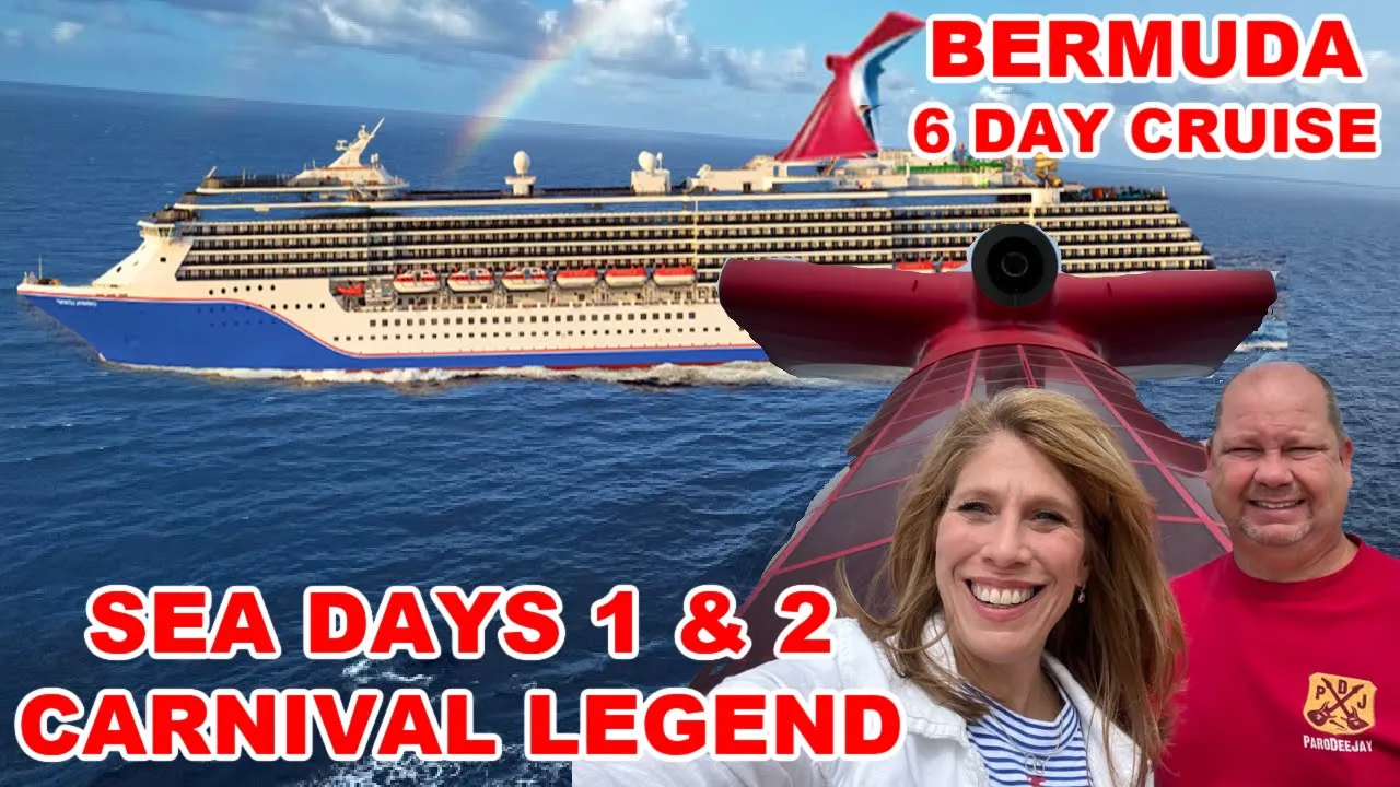 CARNIVAL LEGEND to Bermuda SEA DAY 1& 2 | FOOD | Elegant night | SHOWS |  Life With Favor