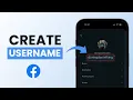 How to Create Username on Facebook