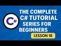 C for Beginners - Lesson 18 Static Classes and Members Namespaces