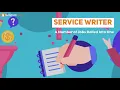 Service Writer A Number Of Jobs Rolled Into One