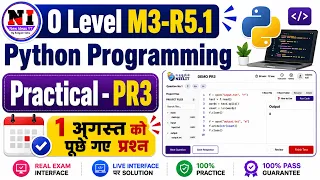1 august Python Practical Paper Solution o level python practical paper solution Practical PR3