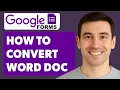 How To Convert Word Doc To Google Form 2025 Guide