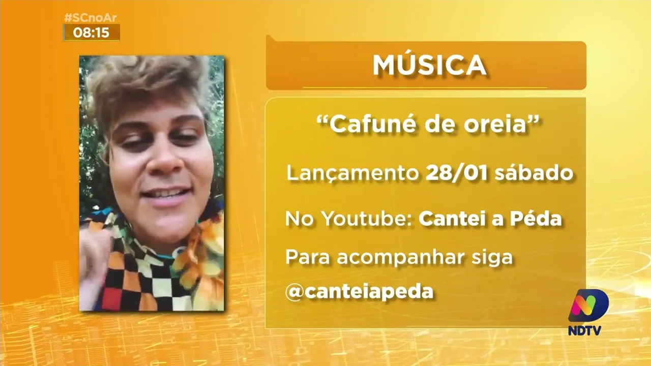 Cantora Péda lança música nova neste sábado