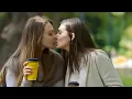 Lesbian Two Sisters Kissing in Public Lesbian Kissing Deep Kissing