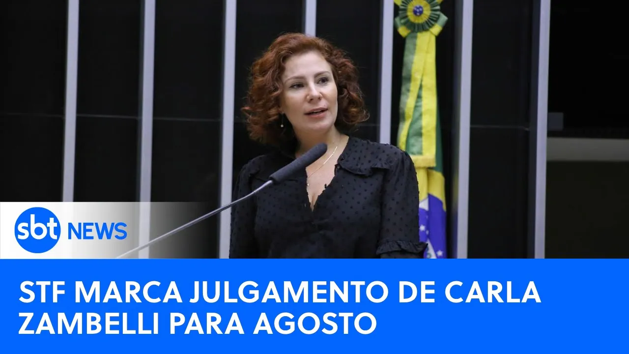 ???? SBT News na TV | STF marca julgamento Zambelli para agosto; Prévia do PIB recua 2%