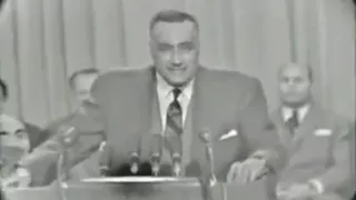 فقرة من خطاب الرئيس جمال عبدالناصر في بورسعيد 