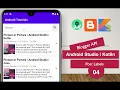 Blogger API 04 Post Labels Android Studio Kotlin