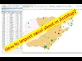 How to add excel sheet in ArcGIS