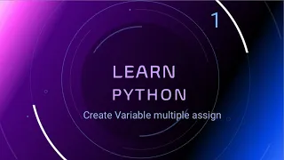 Create multiple Variables Assignment Python Beginner tutorials in Telugu